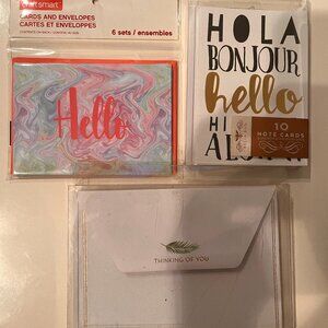 Note Cards - Stationery (Hello‎ 2 boxes and Thinking of You)